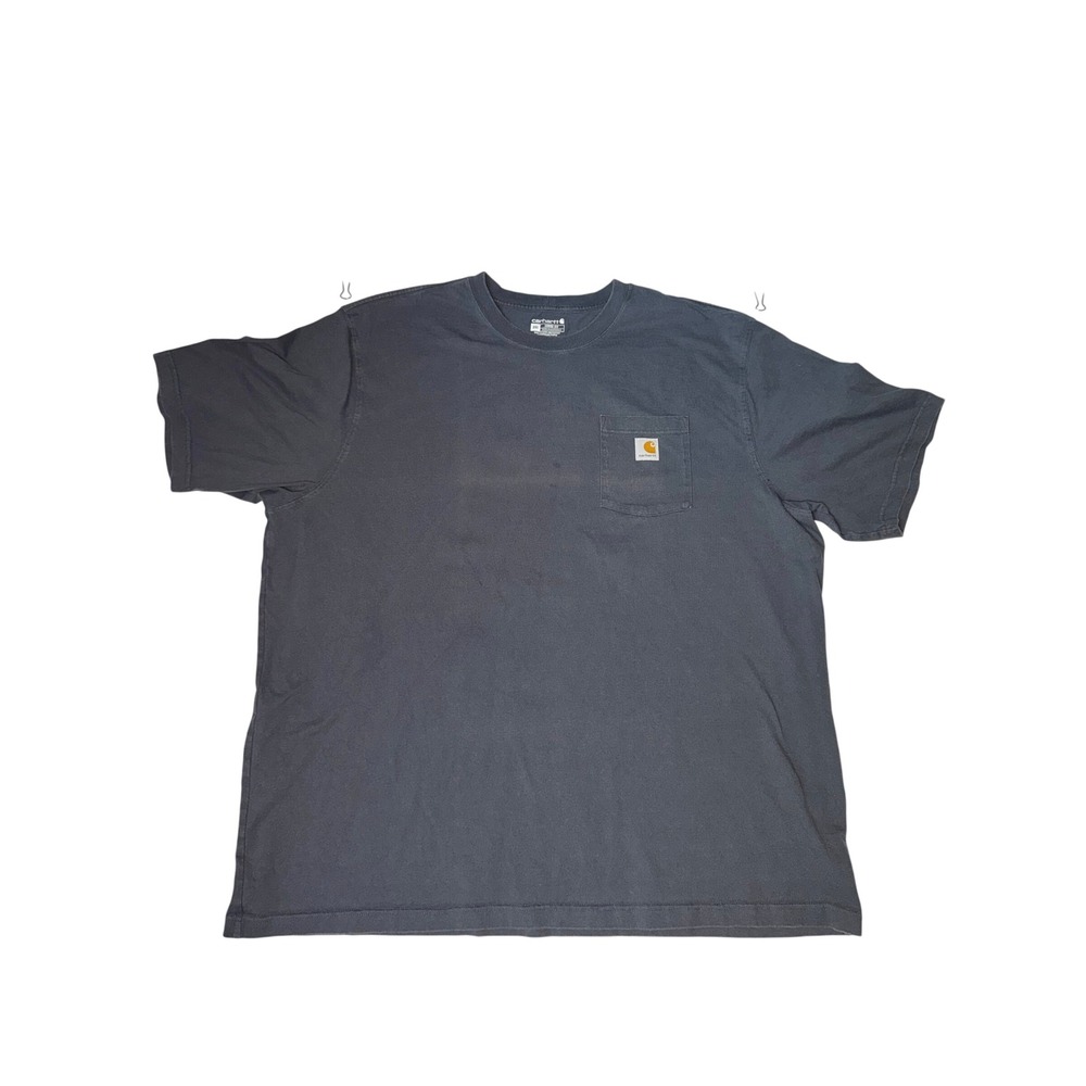 Carhartt K87 Men Loose Fit Pocket T-Shirt Gray Blue Short Sleeve Work Tee 3XL